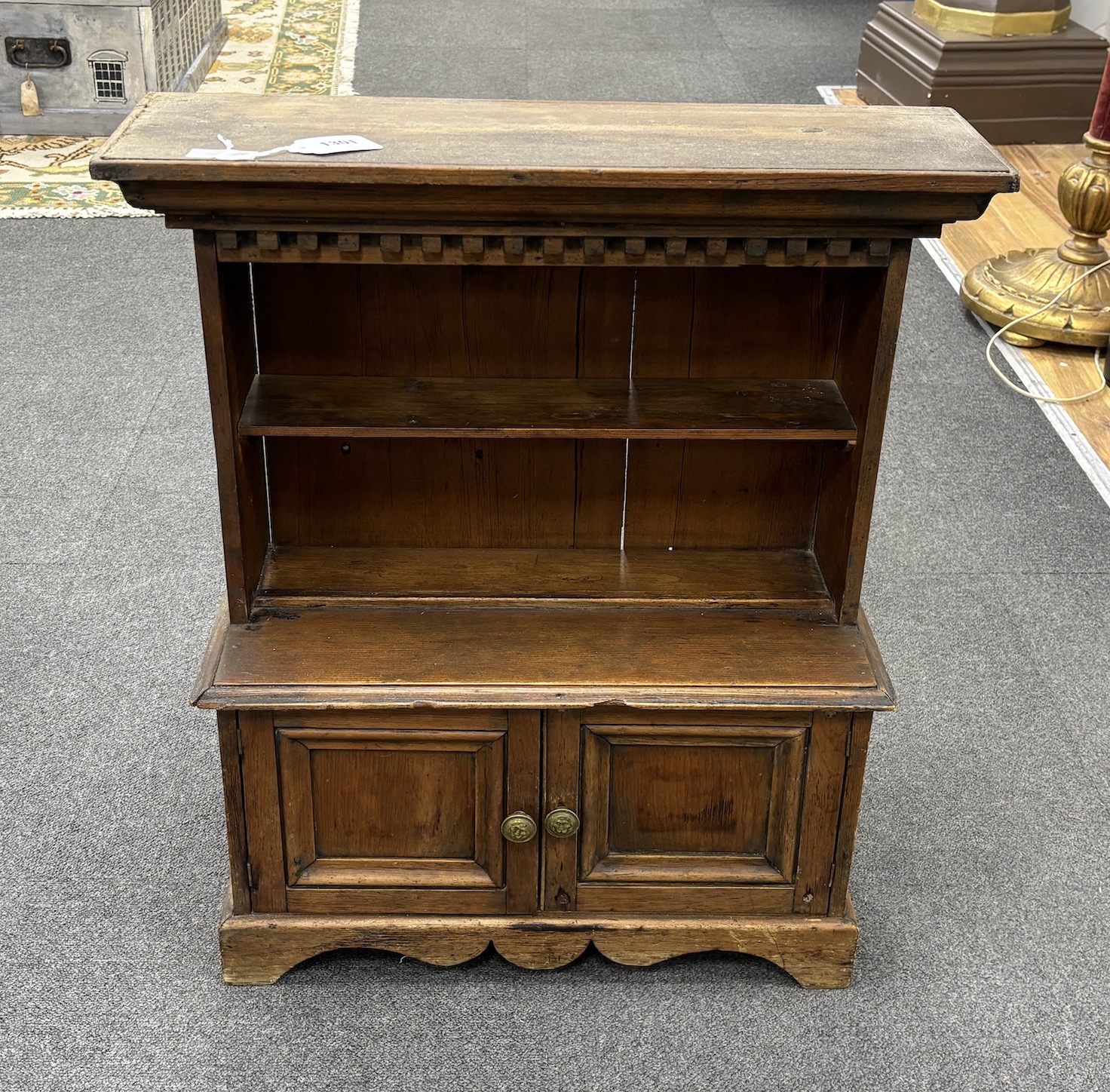 A French beech miniature dresser, circa 1900, width 56cm, height 62cm